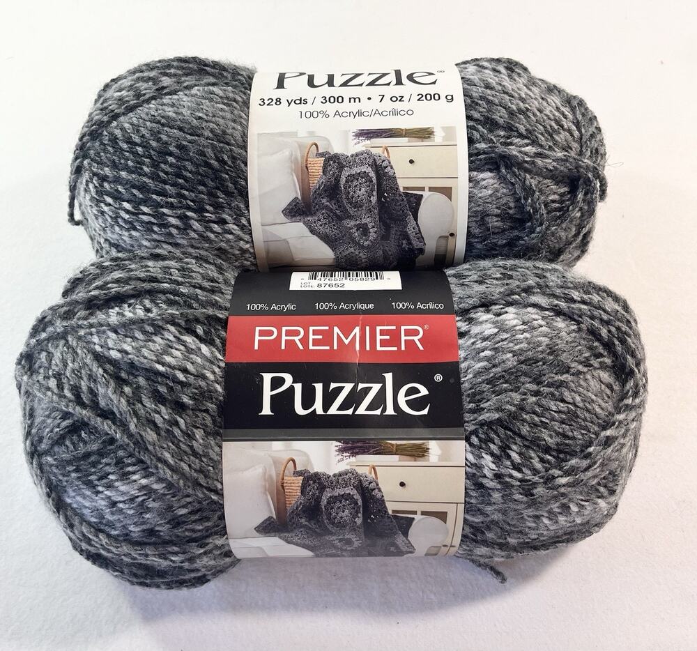 Lot Of 2 Skeins Premier Yarns Puzzle Yarn, Sudoku
